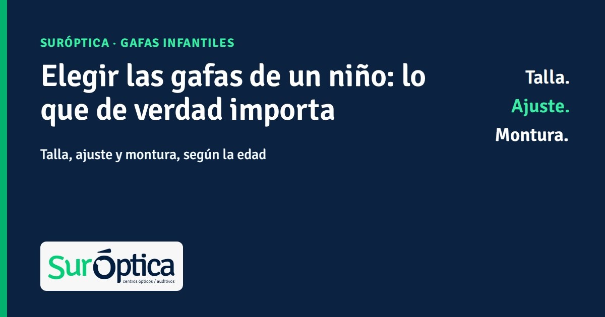 Gafas infantiles SurÓptica